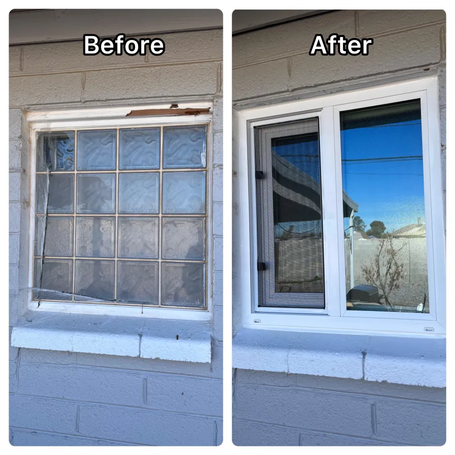 window before and after