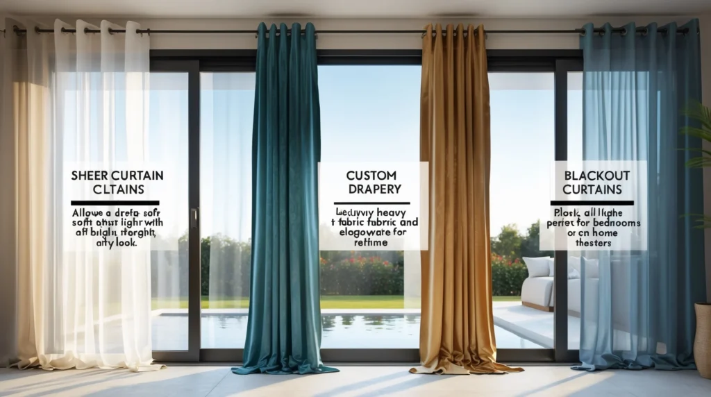 How to Select the Right Fabric and Style for Your Sliding Glass Door Curtains