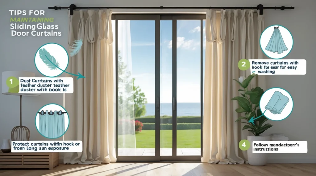 Maintaining Your Sliding Glass Door Curtains