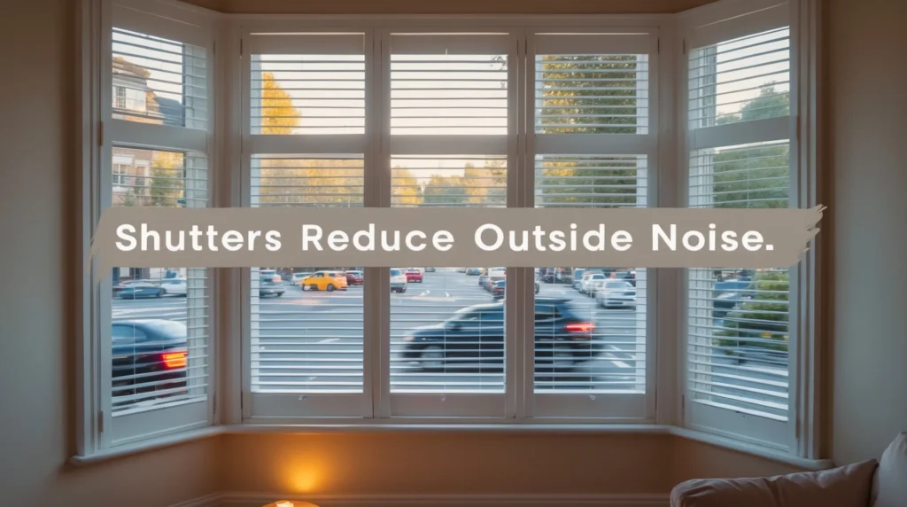 Shutters Can Reduce Outside Traffic Noise