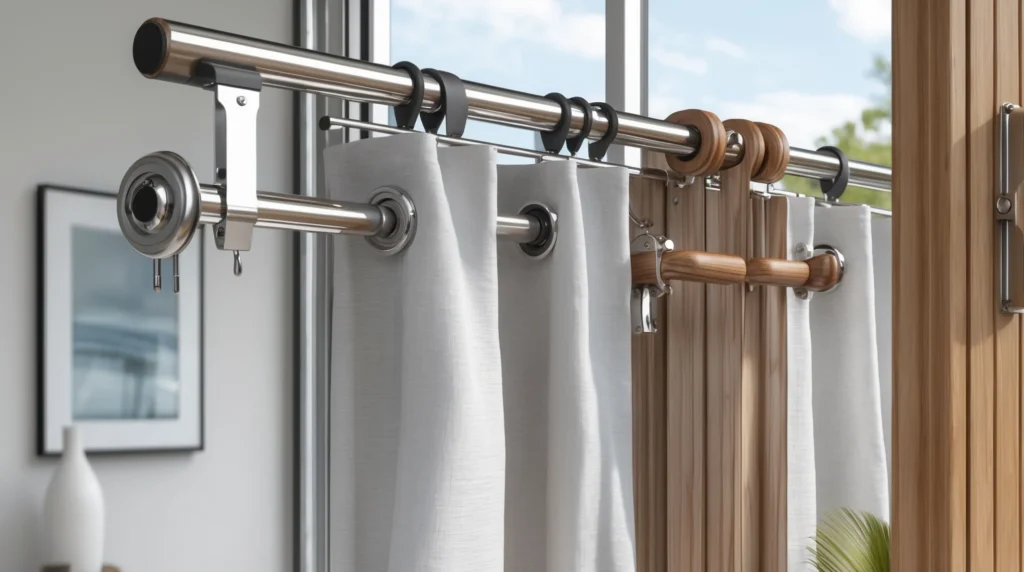 The Best Curtain Rods and Hardware for Sliding Glass Doors