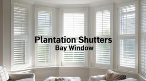 plantation shutters bay window