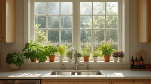 Kitchen garden window ideas