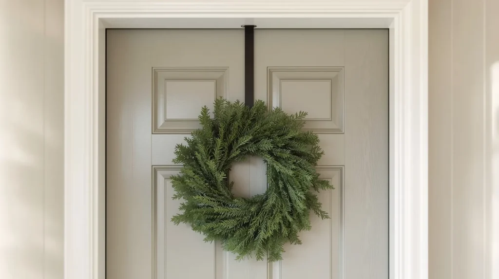 Using Over-the-Door Wreath Hangers for Efficient and Damage-Free Hanging