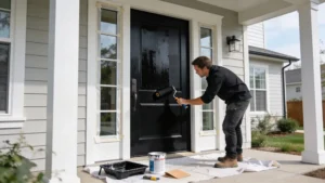 how to paint entry door